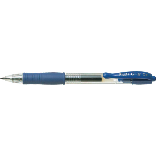 Stylo &agrave; encre gel G2, Bleu, 0,5 mm, R&eacute;tractable Distribution Industrielle GC