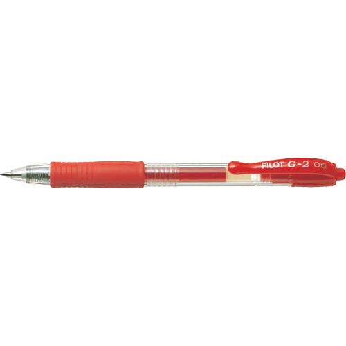 Stylo &agrave; encre gel G2, Rouge, 0,7 mm, R&eacute;tractable Distribution Industrielle GC