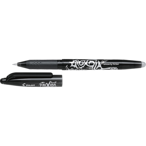 Stylo gel &agrave; bille Frixion, Noir, 0,7 mm Distribution Industrielle GC