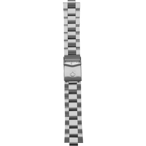 Grande montre automatique de plong&eacute;e avec feuille d'&eacute;rable gris et bracelet en acier inoxydable, Num&eacute;rique, &agrave; piles, 41 mm, Argent Distribution Industrielle GC