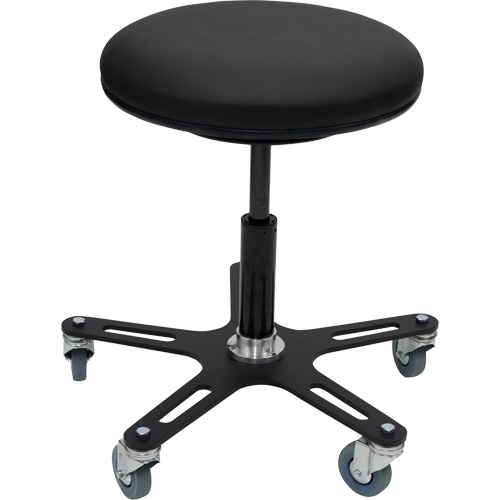 Tabouret Industriel OmniStool, Mobile, Ajustable, 22-1/2", Vinyle Si&egrave;ge Distribution Industrielle GC