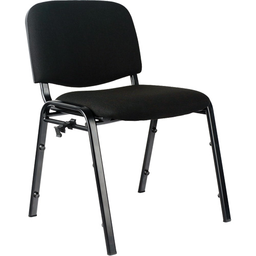 Chaises empilables, Tissu, Hauteur 32", Capacit&eacute; 250 lb, Noir Distribution Industrielle GC