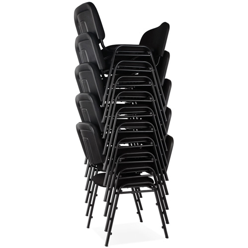 Chaises empilables, Tissu, Hauteur 32", Capacit&eacute; 250 lb, Noir Distribution Industrielle GC