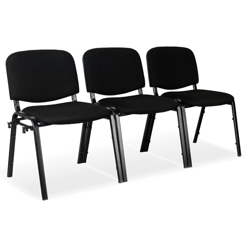 Chaises empilables, Tissu, Hauteur 32", Capacit&eacute; 250 lb, Noir Distribution Industrielle GC