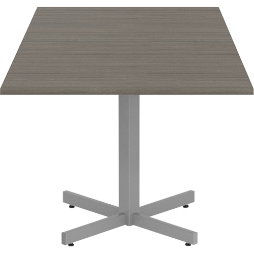 Table carr&eacute;e &agrave; hauteur r&eacute;glable Newland, 36" lo x 36" la x 29" h, Dessus de 1", Stratifi&eacute;, Brun Distribution Industrielle GC