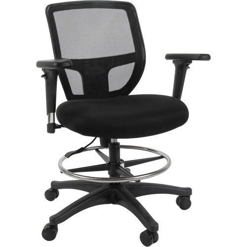 Mesh Work Stool, Mobile, Adjustable Height, 450 lbs. Capacity Distribution Industrielle GC