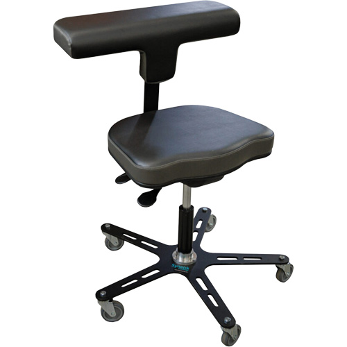 Chaise ergonomique industrielle VEGA-T, Mobile, Ajustable Hauteur, Capacit&eacute; 280 lb Distribution Industrielle GC