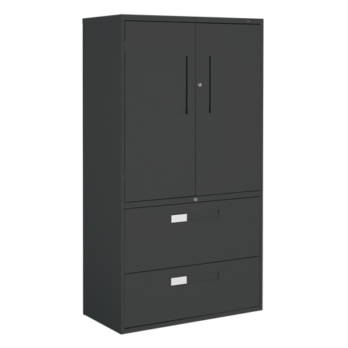 Armoire Multi-Stor, Acier, 3 Tablettes, 65-1/4" h x 36" la x 18" P, Noir Distribution Industrielle GC