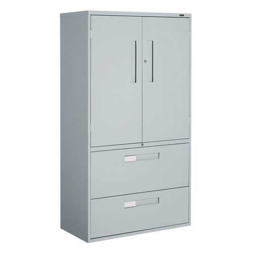 Armoire Multi-Stor, Acier, 3 Tablettes, 65-1/4" h x 36" la x 18" P, Gris Distribution Industrielle GC