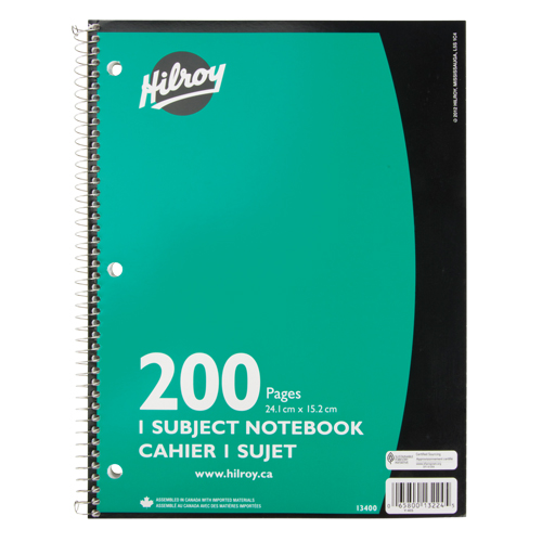 1 Subject Spiral Notebook Distribution Industrielle GC