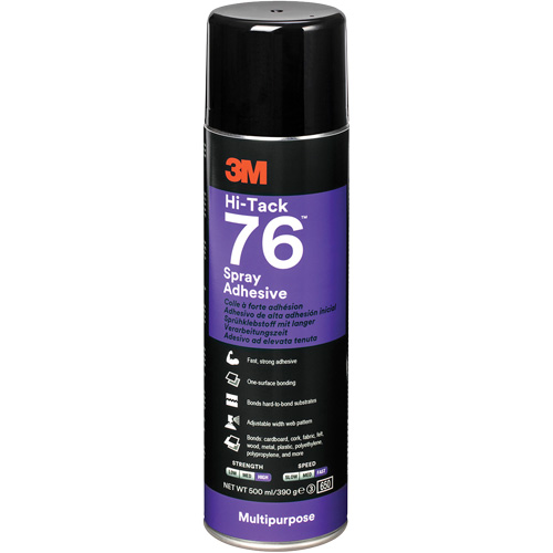 76 High Tack Adhesive, Clear, Aerosol Can Distribution Industrielle GC
