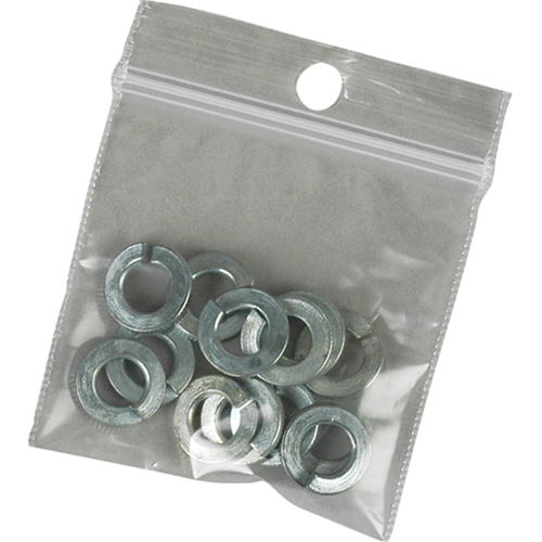 Sacs en poly, Refermable, 3" x 2", 2 mils Distribution Industrielle GC