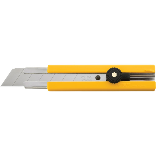 Knife, 25 mm, Carbon Steel, Heavy-Duty, Plastic Handle Distribution Industrielle GC