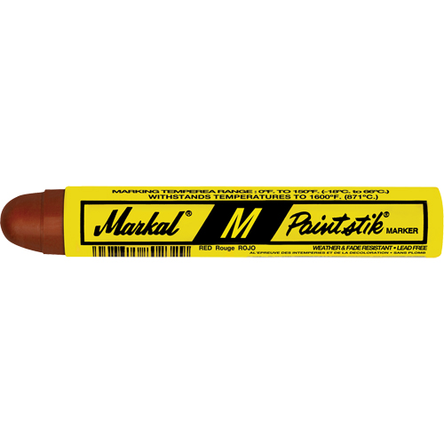 M Paintstik&reg; Paint Marker for Heat Treating, Solid Stick, Red Distribution Industrielle GC