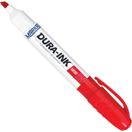 Marqueur Dura-Ink no 55, Rouge, Pointe Ciseau Distribution Industrielle GC