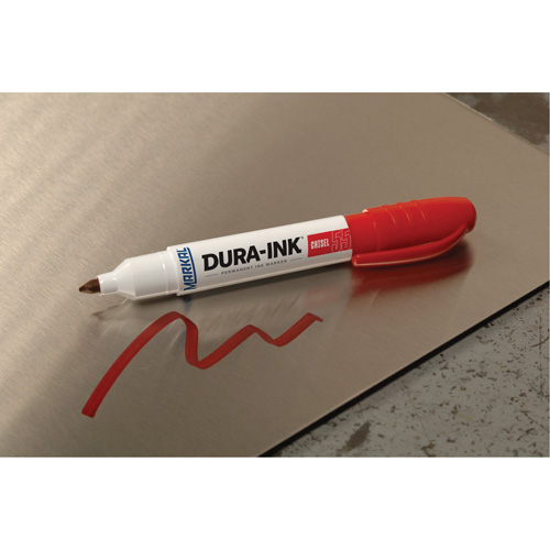 Marqueur Dura-Ink no 55, Rouge, Pointe Ciseau Distribution Industrielle GC