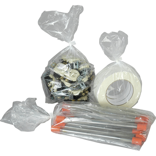 Sacs en poly, Dessus ouvert, 12" x 5", 1 mil Distribution Industrielle GC