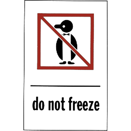 &eacute;tiquettes pour traitement sp&eacute;cial Do Not Freeze, 6" lo x 4" la, Rouge/blanc Distribution Industrielle GC