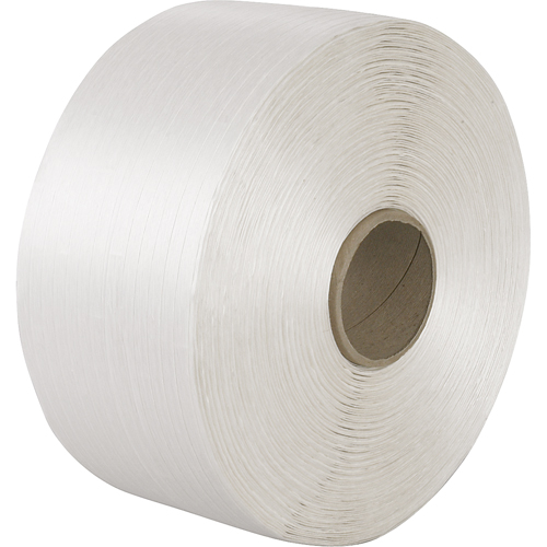 Feuillard en cordon tiss&eacute;, Cordon en polyester, 3/4" la x 2100' lo, Calibre Manuel Distribution Industrielle GC