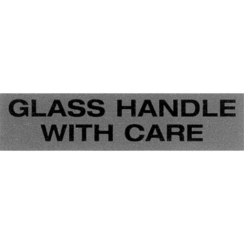"Glass Handle with Care" Special Handling Labels, 5" L x 2" W, Black on Red Distribution Industrielle GC