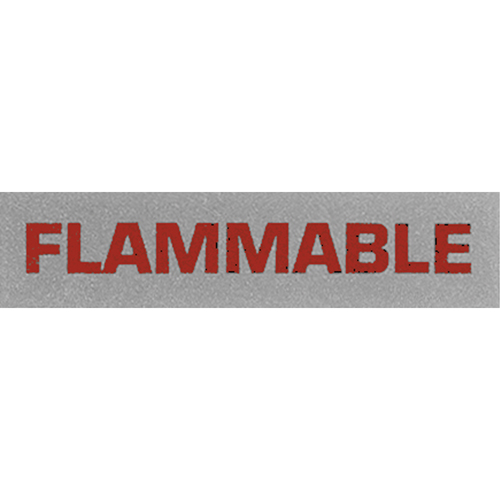 &eacute;tiquettes pour traitement sp&eacute;cial Flammable, 5" lo x 2" la, Noir/rouge Distribution Industrielle GC