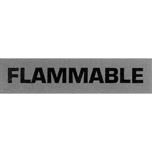 &eacute;tiquettes pour traitement sp&eacute;cial Flammable, 5" lo x 2" la, Noir/rouge Distribution Industrielle GC