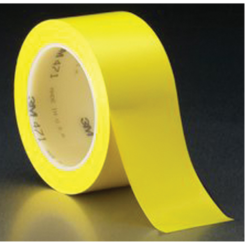471 Vinyl Tape, 50.8 mm (2") W x 32.9 m (108') L, 5.3 mils, Yellow Distribution Industrielle GC