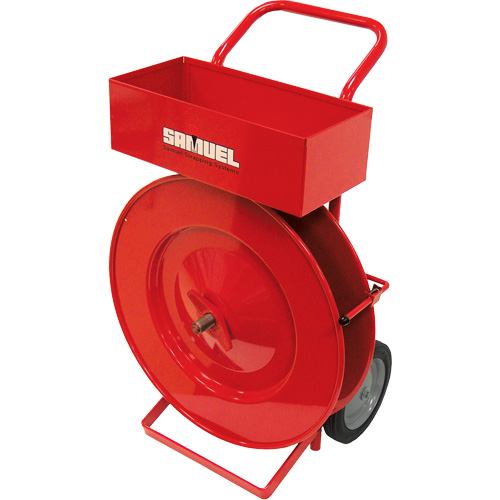 Distributeur de feuillards, Feuillard Polyester/Acier/Polypropyl&egrave;ne, Dia de noyau 16", largeur de rouleau 2,875" Distribution Industrielle GC