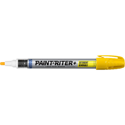 Marqueur &agrave; peinture nettoyable au d&eacute;tergent Paint-Riter+, Liquide, Jaune Distribution Industrielle GC