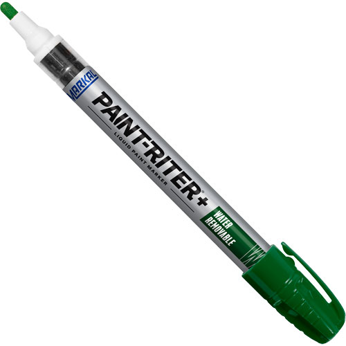 Marqueur &agrave; la peinture nettoyable &agrave; l'eau Paint-Riter+, Liquide, Vert Distribution Industrielle GC