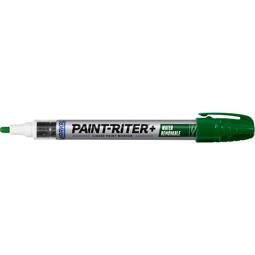 Marqueur &agrave; la peinture nettoyable &agrave; l'eau Paint-Riter+, Liquide, Vert Distribution Industrielle GC