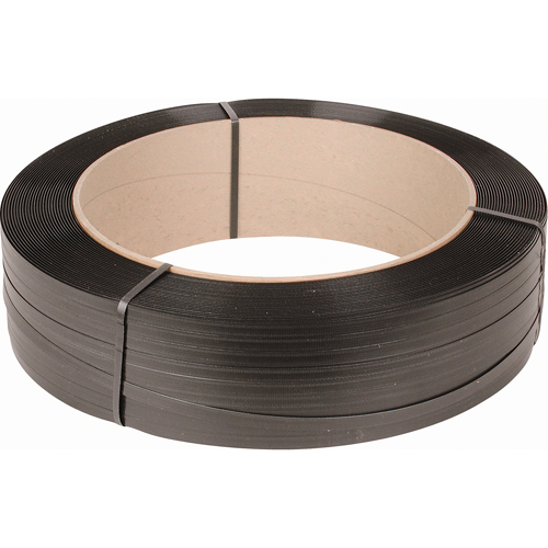 Feuillard, Polypropyl&egrave;ne, 1/2" la x 7200' lo, Noir, Calibre Machine Distribution Industrielle GC