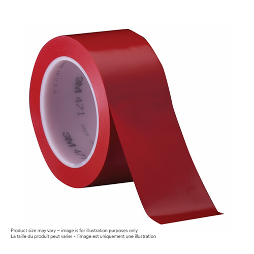 Ruban en vinyle 471, 38 mm (1-1/2") la x 32,9 m (108') lo, 5,3 mils, Rouge Distribution Industrielle GC