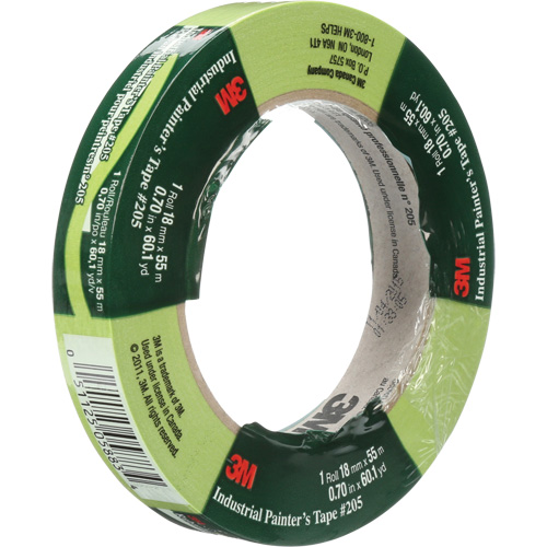 Ruban de calibre industriel pour peintre 205, 18 mm (3/4") x 55 m (180'), Vert Distribution Industrielle GC