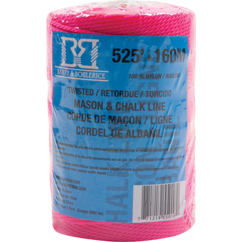 Corde pour maçon/ligne de craie, 525', Nylon Distribution Industrielle GC