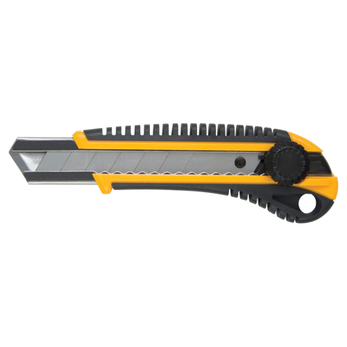 Couteau ATK800, 25 mm, Acier au carbone, Robuste, Prise en Caoutchouc Distribution Industrielle GC
