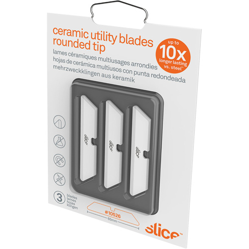 Slice Lames &agrave; extr&eacute;mit&eacute; arrondie pour couteau utilitaire en c&eacute;ramique, Style Simple Distribution Industrielle GC