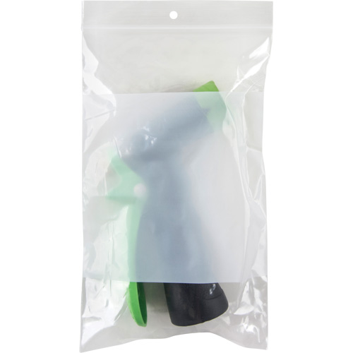 White Block Poly Bags, Reclosable, 8" x 5", 2 mils Distribution Industrielle GC