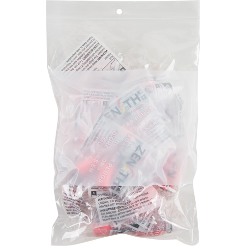White Block Poly Bags, Reclosable, 9" x 6", 2 mils Distribution Industrielle GC