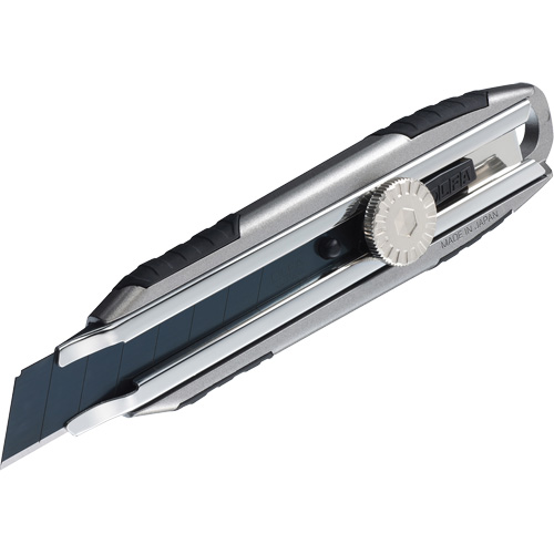 Knife with Ratchet Lock, 18 mm, Carbon Steel, Heavy-Duty, Aluminum Handle Distribution Industrielle GC