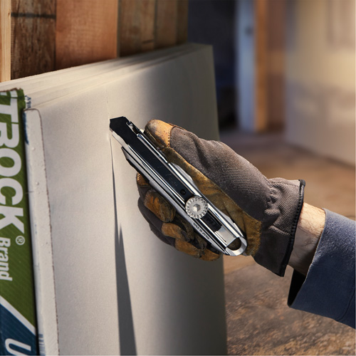 Knife with Ratchet Lock, 18 mm, Carbon Steel, Heavy-Duty, Aluminum Handle Distribution Industrielle GC