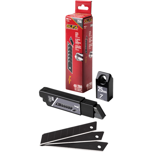 Ultra-Sharp Black Replacement Blades, Snap-Off Style Distribution Industrielle GC