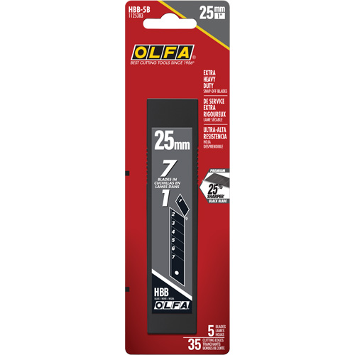 Ultra-Sharp Black Replacement Blades, Snap-Off Style Distribution Industrielle GC