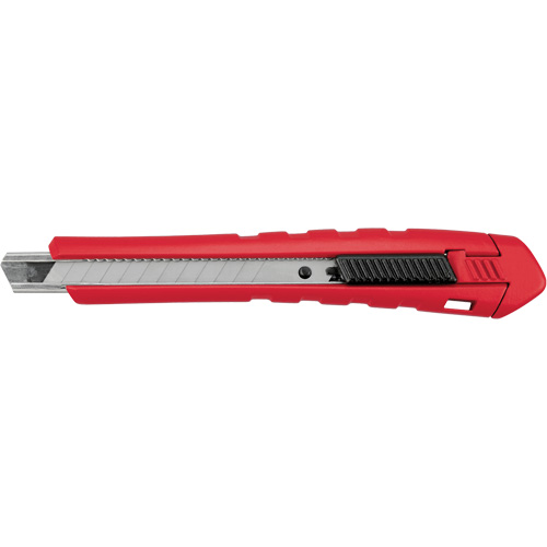 Couteau &agrave; lame cassable, 9 mm, Carbure, Prise en Caoutchouc/Polypropyl&egrave;ne Distribution Industrielle GC