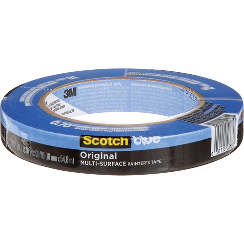 ScotchBlue Original Multi-Surface Painter's Tape 2090, 18 mm (3/4") x 54.8 m (180'), Blue Distribution Industrielle GC