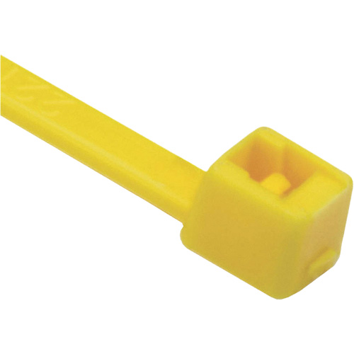 Attaches de c&acirc;bles s&eacute;rie T, Longueur 8", R&eacute;sistance &agrave; la traction 50 lb, Jaune Distribution Industrielle GC