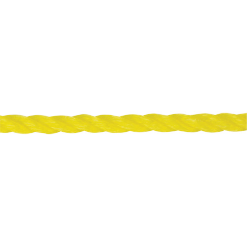 Corde jaune tress&eacute;e 1/4", Polypropyl&egrave;ne, 1300' Distribution Industrielle GC