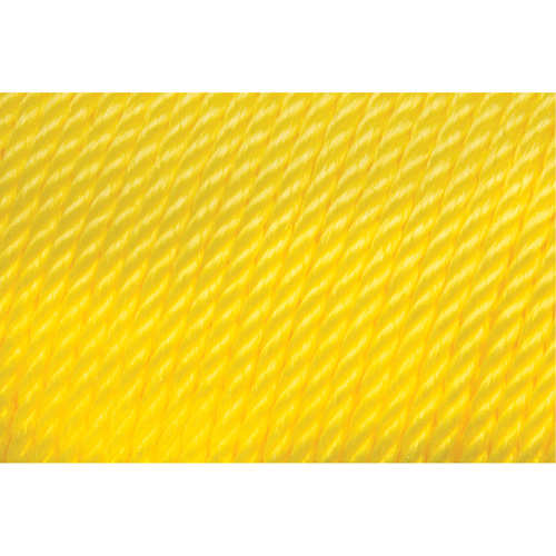 Corde jaune tress&eacute;e 1/4", Polypropyl&egrave;ne, 1300' Distribution Industrielle GC