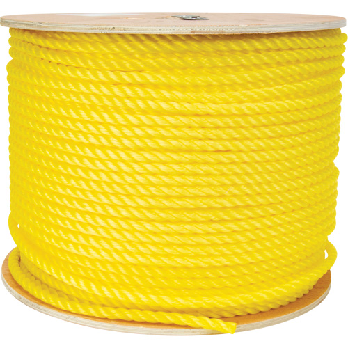 3/8" Braided Yellow Rope, Polypropylene, 630' Distribution Industrielle GC