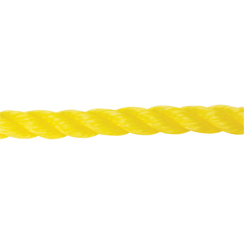 Corde jaune tress&eacute;e 5/8", Polypropyl&egrave;ne, 200' Distribution Industrielle GC